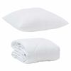 vidaXL Summer Duvet with Pillow 2 pcs White Microfiber