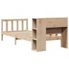 vidaXL Bookcase Bed without Mattress 75x190 cm Small Single Solid Wood Pine