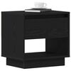 vidaXL Nightstand Black Oak 45 x 34 x 44 cm Engineered Wood