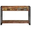vidaXL Console Table Multicolour 120 x 33 x 75 cm Solid Reclaim Wood