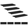 vidaXL Stair Treads 8 pcs 70 x 25 x 2 cm Black Solid Beech Wood