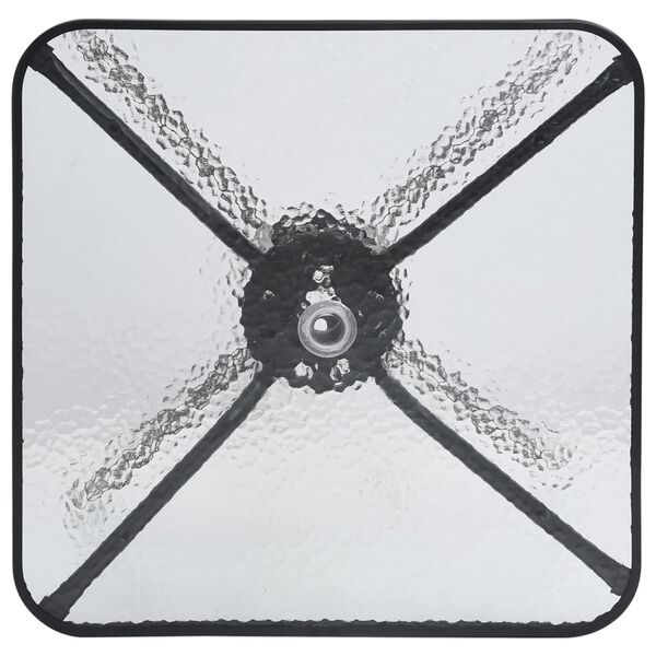 vidaXL Garden Table Black 70x70x70 cm Steel