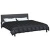vidaXL Winter Duvet Black 220 x 200 cm Satin and Microfiber