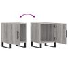 vidaXL Bedside Cabinets 2 pcs Grey Sonoma 40x40x50 cm Engineered Wood