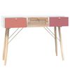 vidaXL Console Table with Drawers 105x30x75 cm Engineered Wood