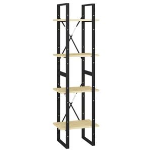 vidaXL 4-Tier Book Cabinet 40x30x140 cm Solid Pine Wood