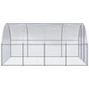 vidaXL Outdoor Chicken Coop 3x4x2 m Galvanised Steel