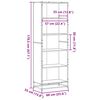 vidaXL Bookcase Black 60x35x170.5 cm Engineered Wood