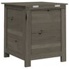 vidaXL Outdoor Cushion Box Anthracite 50x50x56 cm Solid Wood Fir