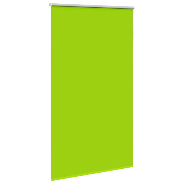 vidaXL Roller Blind Blackout Leaves Green 130x210 cm Fabric Width 126.6 cm Polyester