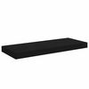 vidaXL Floating Wall Shelves 4 pcs Black 60x23.5x3.8 cm MDF