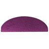 vidaXL Stair Mats 30 pcs 65x21x4 cm Violet Half Round Large