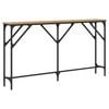 vidaXL Console Table Artisan oak 140 x 23 x 75 cm