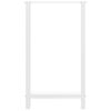 vidaXL Bar Table Legs White 2 pcs 60x(100-101) cm Steel
