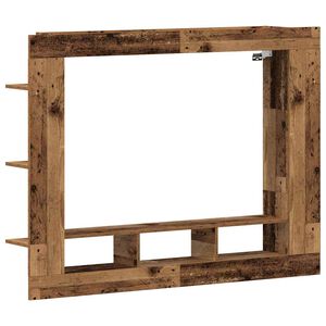 vidaXL TV Cabinet 152 x 22 x 113 cm Old wood Engineered wood