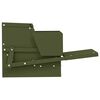 vidaXL Chicken Treadle Feeder Olive Green 50 x 40 x 29 cm
