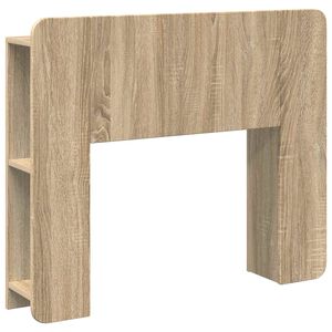 vidaXL Headboard Cabinet with Storage Sonoma Oak Engineered Wood