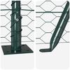 vidaXL Fence Post Green 25 x 0.4 m (25 mm mesh) Steel and PVC