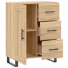 vidaXL Sideboard Sonoma Oak 69.5x34x90 cm Engineered Wood