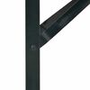 vidaXL Beer Table Leg 2 pcs Black 39 x 3 x 75 cm Powder-Coated Steel