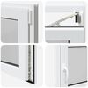vidaXL Basement Window "RISOR" 90x70 cm Tilt&Turn DIN Right White