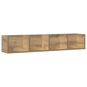 vidaXL CD Wall Shelf Artisan Oak 100x18x18 cm Engineered Wood