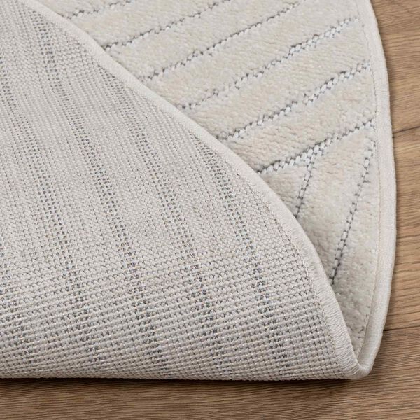 vidaXL Area Rugs Round Cream &Oslash; 120 CM