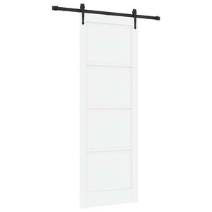 vidaXL Sliding Door ORKDAL White 83 x 232 cm Solid Pine Wood