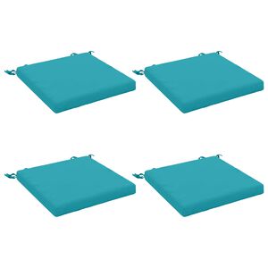 vidaXL 4-Piece Seat Cushions SOEST 4 pcs 100% Polyester Turquoise