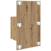 vidaXL Wall-mounted Bedside Cabinet with Drawer 2 pcs Artisan Oak