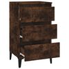 vidaXL Bedside Cabinet Smoked Oak 40x35x70 cm Engineered Wood