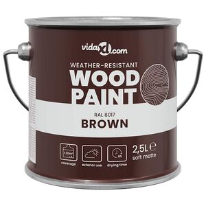 vidaXL Wood Paint Brown 16.5 x 16.5 x 16 cm Wall Print