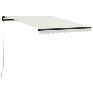 vidaXL Manual Retractable Awning 300x250 cm Cream