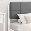 vidaXL Bed Frame with Upholstered Headboard Light Grey 75 x 190 cm