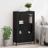 vidaXL Highboard Corona Black Oak 69.5 x 31 x 115 cm Engineered Wood