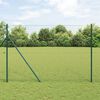 vidaXL Fence Post Grey 100 x 1.6 m (36 mm mesh) Steel and PVC