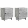 vidaXL Bedside Cabinet 2 pcs Concrete Grey 43 x 34.5 x 50 cm