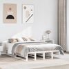vidaXL Bed Frame without Mattress White 140x190 cm Solid Wood Pine