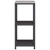vidaXL Kitchen Storage with Shelf Black 40 x 50 x 92 cm Steel