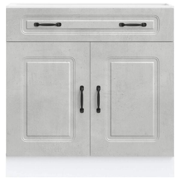 vidaXL Kitchen Base Cabinet Kalmar Concrete Grey Engineered Wood