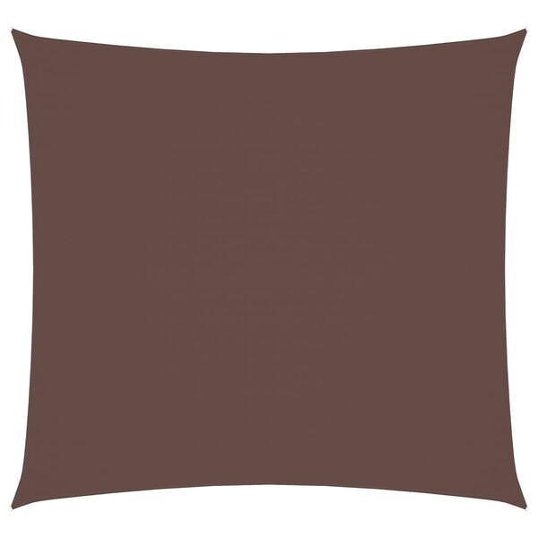 vidaXL Sunshade Sail Oxford Fabric Square 7x7 m Brown