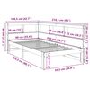 vidaXL Bookcase Bed without Mattress White 90x200 cm Solid Wood Pine