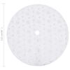 vidaXL Luxury Christmas Tree Skirt White 122 cm Faux Fur