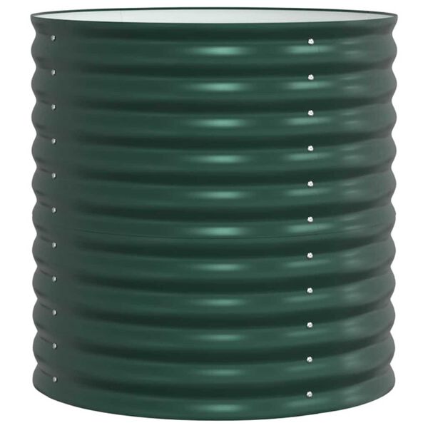 vidaXL Garden Raised Bed Green 80 x 80 x 81 cm Steel