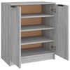 vidaXL Shoe Cabinet Grey Sonoma 59x35x70 cm Engineered Wood