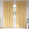 vidaXL Blackout Curtains with Rings 2 pcs Beige 225 x 140 cm Polyester