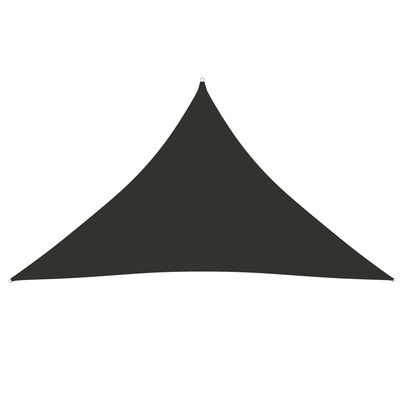 vidaXL Sunshade Sail Oxford Fabric Triangular 3.5x3.5x4.9 m Anthracite