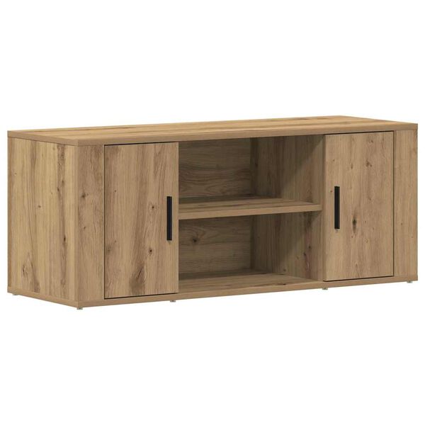 vidaXL TV Cabinet Artisan oak 100 x 35 x 40 cm Engineered wood
