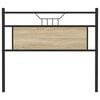 vidaXL Headboard Sonoma Oak 107 cm Engineered Wood and Steel