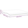 vidaXL Mattress White and Grey 200 x 200 cm Memory Foam